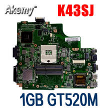 Asepcs  K43SJ laptop Motherboard For Asus X43S A43S K43S A83S A84S K43SV Mainboard 100% OK 1GB  GT520M 2024 - buy cheap