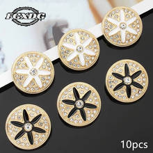 Golden Rhinestone Buttons 20mm Snap Sewing Buttons for Clothing Coat Shirt Windbreaker Sewing Accessories Button Up Shirt Women 2024 - buy cheap