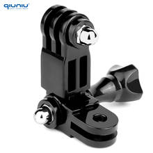 QIUNIU For GoPro Accessories 3-Way Adjustable Pivot Arm Mount for GoPro Hero10 9 8 7 6 5 4 for Xiaomi SJCAM Camera Accessories 2024 - buy cheap