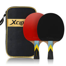 XC LOHAS-raqueta de tenis de mesa de carbono, 6 estrellas, con buen Control, potente palo profesional de paleta de Ping Pong, 2 uds. 2024 - compra barato