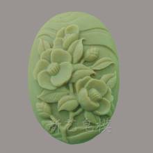 Molde de silicona para jabón hecho a mano, forma elíptica, moldes decorativos para jabón de chocolate 2024 - compra barato
