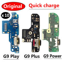 10 шт./лот, плата зарядного устройства PCB Flex для Motorola Moto G9 / G9 Play, USB-порт, док-станция, зарядный ленточный кабель 2024 - купить недорого
