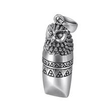 S925 Whistle Pendant Pure Silver Owl Pendant Sterling 925 Silver Jewelry Owl Whistle Pendant (FGL) 2024 - buy cheap