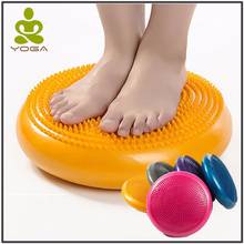 Almofada de massagem de pvc tamanho grande 34cm, pneu com rodas amortecedoras, espessamento de exercícios e equilíbrio, para ioga 2024 - compre barato