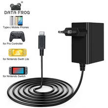 Данных лягушка ЕС/США Подключите адаптер переменного тока Зарядное устройство для Nintendo переключатель/Lite игровой консоли Питание для мобильный телефон зарядки Тип C 2024 - купить недорого