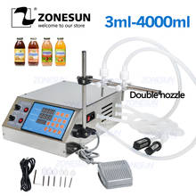 ZONESUN Electric Digital Control Pump Liquid Filling Machine 0.5-4000ml for Liquid Perfume Water Juice Essential Oil 2024 - buy cheap