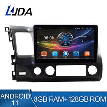 Автомагнитола на Android 10,0 для Honda Civic 8 2005-2011, Восьмиядерный процессор LHD, GPS-навигация, автомобильное стерео-головное устройство, мультимедийный DSP 4 Гб 2024 - купить недорого