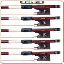 5PCS 4/4 Violin Bow IPE Bow Round Stick Lizard Skin Grip Silver Wire Winding Ebony Frog W/ Paris Eye Inlay 2024 - buy cheap