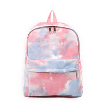 Starry Sky Large Capacity Students Shoulder School Bags Pink Black Gradient Color Teenager Girls Fashion Canvas Travel Backpack 2024 - buy cheap