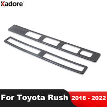 Interior Accessories For Toyota Rush 2018 2019 2020 2021 2022 Carbon Car Rear Air Condition Vent Outlet Decoration Cover Trim 2024 - buy cheap