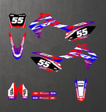 Free Custom GRAPHICS BACKGROUNDS DECALS STICKERS For Honda CRF250R CRF250 2014 2015 2016 2017 CRF450 CRF450R 2013 2014 2015 2016 2024 - buy cheap