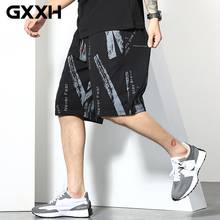 GXXH Oversize Men 2021 Summer Fashion 80% Cotton Elastic Waist Drawstring Short Pants Male Casual 6XL Large Size Printing Shorts 2024 - buy cheap