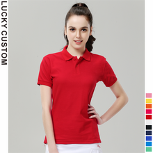 Camiseta polo feminina esportiva, camiseta de tênis de golfe artesanal com estampa e bordado 2024 - compre barato