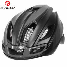 Велосипедный шлем X-Tiger, спортивный ульсветильник светодиодный защитный шлем для горного и дорожного велосипеда 2024 - купить недорого