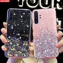 Bling Glitter Soft TPU Case For Huawei Honor 20 20S 10i 10 Lite 9X Pro 9A 8C 8S 8A 8X 7X 7A 7C View 30 20 10 Play Sequins Cover 2024 - купить недорого