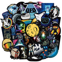 Pegatinas geniales de Anime para niños, calcomanías de espacio exterior, astronauta, nave espacial, cielo estrellado, juguete para portátil, paquete de pegatinas de botella de agua para coche, 80 Uds. 2024 - compra barato