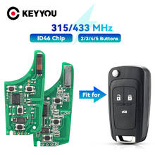 KEYYOU-placa de circuito de llave remota para coche, accesorio electrónico para Chevrolet Cruze Malibu Aveo Spark Sail Opel/Vauxhall 315MHz 2/3/4/5 BTN 2024 - compra barato