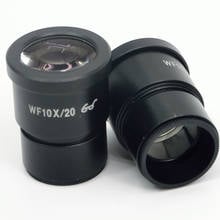 Супер Широкоугольный 10X микроскоп окуляр с перекрестной сеткой 30 мм FYSCOPE WF10X/20 2024 - купить недорого
