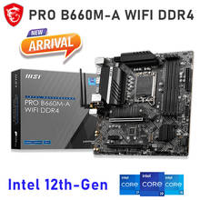 Материнская плата MSI PRO B660M-A WIFI DDR4 LGA 1700 процессор Intel 12-го поколения 128 ГБ M.2 Intel B660 офисная игровая материнская плата 1700 mATX Новинка 2024 - купить недорого