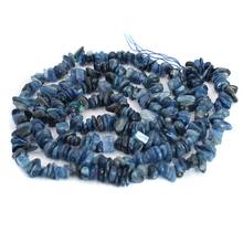 Frete grátis 6-8mm freefrom azul natural kyanite chips espaçador solto jóias fazendo contas strand 34" 2024 - compre barato