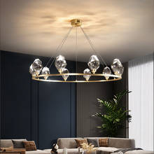 LED Postmodern Crystal Copper Designer Round Chandelier Lighting Lustre Suspension Luminaire Lampen For Dinning Room 2024 - buy cheap