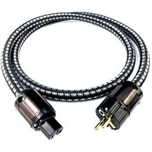 Cable de alimentación de CA de Audio OFC HiFi, audiófilo, 3x4mm, enchufe de P-079 Conductor, versión EU/AU/US 2024 - compra barato