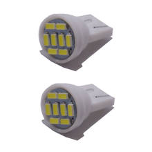 KTSCAR 500 шт Продвижение Led T10 8 smd 3014 8 светодиодов 8SMD автомобильный светильник 194 168 192 W5W Авто клиновидный светильник ing DC 12V зазор свет светильник s 2024 - купить недорого