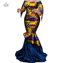 Made in China 2021 Fashion African Dresses for Women Dashiki Plus Size African Clothes Bazin Plus Size Party Dress WY6830 2024 - buy cheap