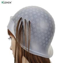 Silicon Highlights Hat Reusable Hair Colouring Highlighting Dye Cap Frosting Tipping Dyeing Color Tools Hair Color Styling Tool 2024 - buy cheap