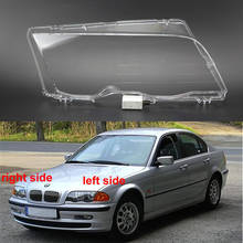 For BMW E46 3 Series 4 Doors 1998 1999 2000 2001 Headlamp Transparent Cover Lampshade Lamp Shade Headlight Shell Lens Plexiglass 2024 - buy cheap