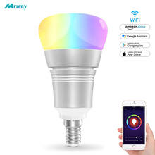 E14 Wifi Smart LED Light Bulb 7W Lamp Dimmable Multicolor RGB Warm Cold White Timming Voice Remote Control by Alexa Google Home 2024 - buy cheap