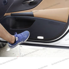 Porta do carro de couro anti-kick esteira almofada para lexus es 2018 2019 2020 2021 2022 acessórios es350 es300h es300 350 300h 250 auto 2024 - compre barato