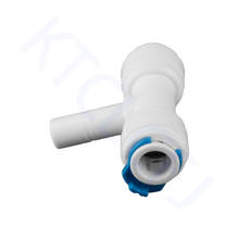 Reverse Osmosis Aquarium System Coupling T Shape Tee 1/4" 3/8"OD Hose To 1/4" Pipe RO Water Plastic Pipe Fitting Quick Connector 2024 - buy cheap