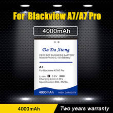 Dadaxiong 0 ciclo 4000mah bateria para blackview a7 pro telefone inteligente de alta qualidade 2024 - compre barato