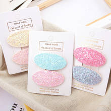 2pcs Candy Color Glitter BB Clips Spring Summer Sequins Little Girl Hair Clip Sweet Hair Ornament School Headdress Accessories 2024 - buy cheap