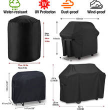 BBQ Cover Outdoor Dust Waterproof Weber Heavy Duty Grill Cover Anti Dust Rain Dust-proof Electric Barbeque Grill Protector Cover 2024 - купить недорого