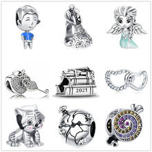 The new silver color Boy Fairy Sugar Beads fit Pandora Charm Silver 925 color Bead Pendant Bangle with stylish DIY jewelry 2024 - buy cheap