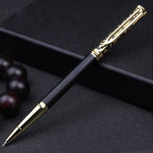 Quality Luxury Metal Gel Pen 0.5mm Black Ink Gift Pens Business office school supplies stationery                                2024 - compre barato