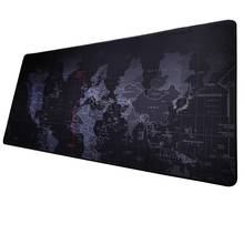 Large Gaming Mouse Pad Big Computer Mat World Map Game Mousepad Stitched Edge Office Desk Mat Non-Slip Rubber Mause Pad For PC L 2024 - buy cheap