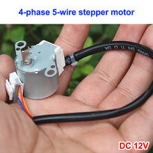 DC 12V Micro 2-phase 4-wire 24MM Stepper Motor Slow Speed Metal Reduction Gearbox for Air Conditioning Accessories 2024 - buy cheap