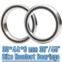 ACB3344 Bike Headset Bearings 33*44*6 mm 36/45 Degree ( 2 PCS ) ACB Road MTB Angular Contact Bicycle Bearing ACB3344H6 2024 - buy cheap