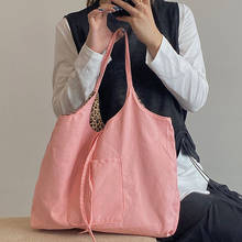 Вместительные холщовые сумки для покупок для женщин, повседневные дамские сумочки-тоуты контрастных цветов, женские сумки на плечо в стиле ретро с леопардовым принтом 2024 - купить недорого