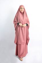 Eid Hooded Muslim Women Hijab Dress Prayer Garment Full Cover Khimar Long Robe Islamic Clothing Ramadan Niqab Djellaba Burka 2024 - buy cheap