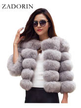 ZADORIN S-5XL Mink Coats Autumn Winter Fluffy Black Faux Fur Coat Women Elegant Thick Warm Faux Fur Jackets For Women 2022 Tops 2024 - buy cheap