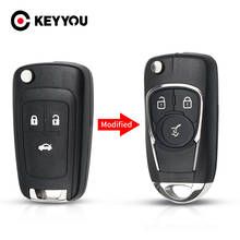 Keyyou-capa modificada para chave de carro 20x, opel vauxhall, astra h, j, corsa e insignia 2/3, botão 2024 - compre barato