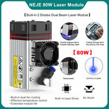 NEJE A40640/A40630/N40630/E40 80W Laser Module Kits 450nm Blue Light TTL Module for Laser Engraver Wood Cutting Smarter Tool 2024 - buy cheap