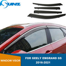 Visera de ventana lateral para coche, visera para Geely Emgrand GS GSE 2016, 2017, 2018, 2019, 2020, 2021, Deflector de sol y lluvia, SUNZ 2024 - compra barato