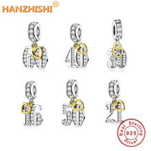 925 Sterling Silver New Design Stunning Digital 70 13 30 Pendant Charms Beads Fit Original pan Charms Bracelet DIY Jewelry 2024 - buy cheap