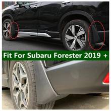 Lapetus Front & Rear Mud Flap Splash Guards Mudguards Protection Cover Kit Plastic Fit For Subaru Forester 2019 - 2022 / Black 2024 - buy cheap
