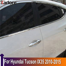 For Hyundai Tucson IX35 IX 35 2010-2014 2015 Car Window Trim Surroud Frame Moulding Cover Sticker Exterior Accessories 10PCS 2024 - buy cheap